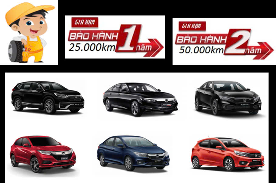 Chính sách bảo hành của Honda Ô tô 
