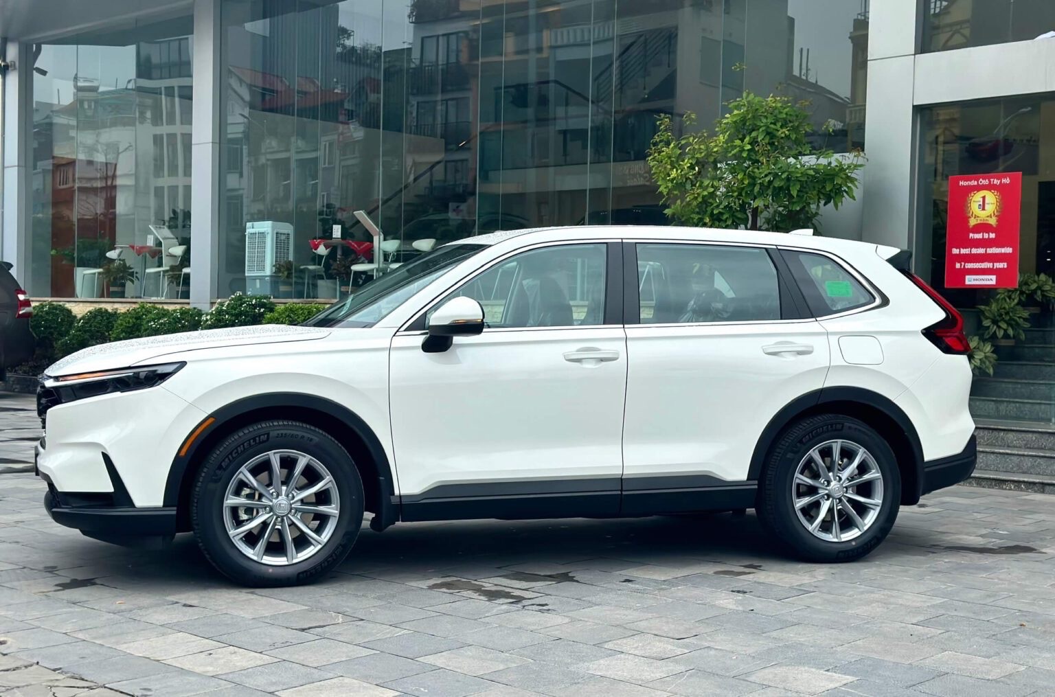 Honda CR-V L Trắng nguyên bản