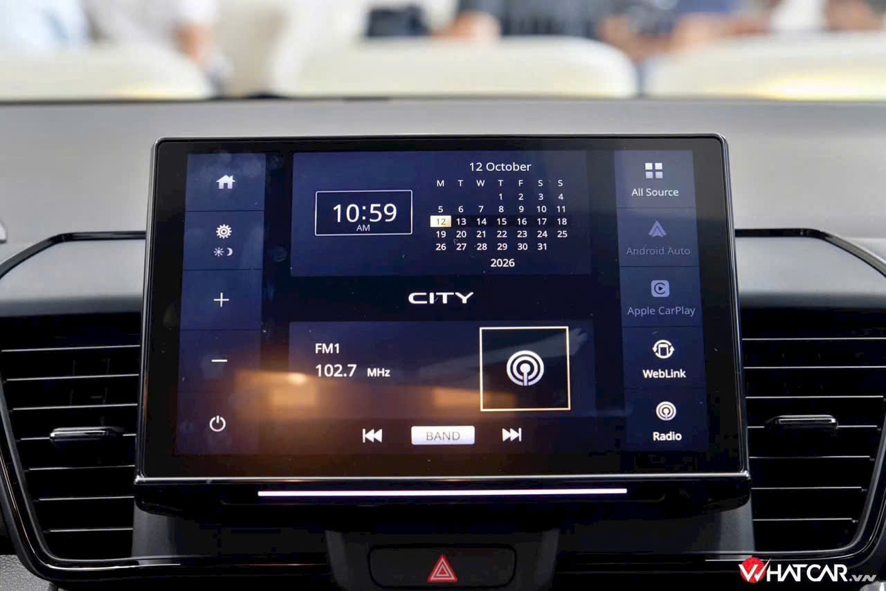 màn hình 10 inch Honda City RS facelift 2026 - Đại Lý Honda Quận 2