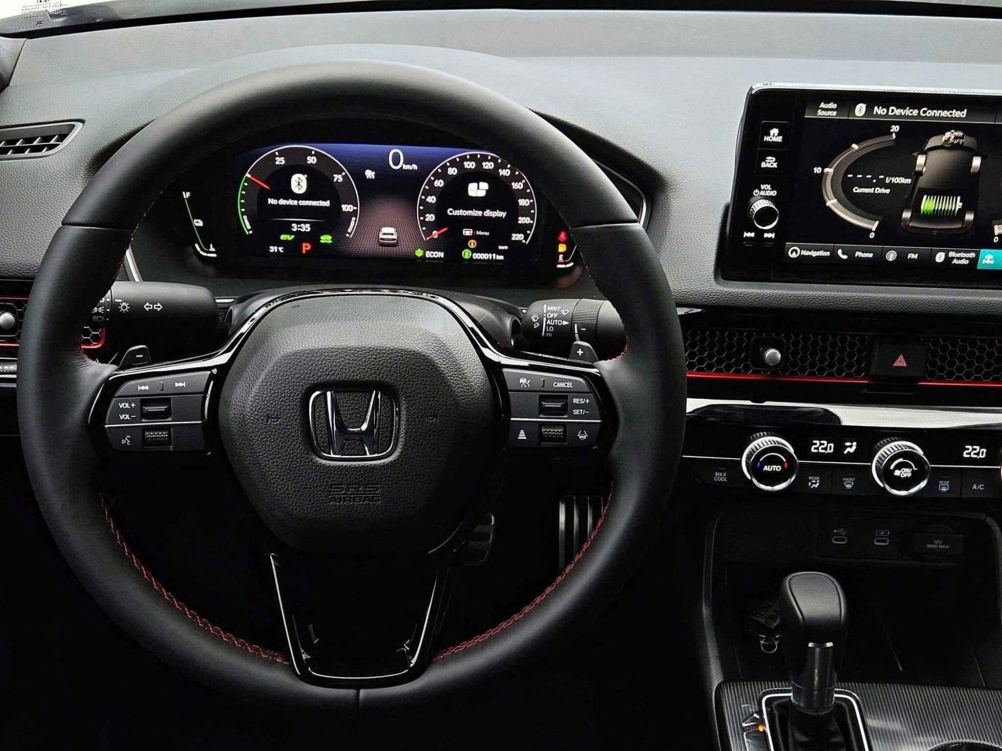 Nội thất Honda Civic Hybird 2026