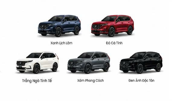 Các màu sắc ngoại thất của Honnda CR-V e:HEV RS 2026