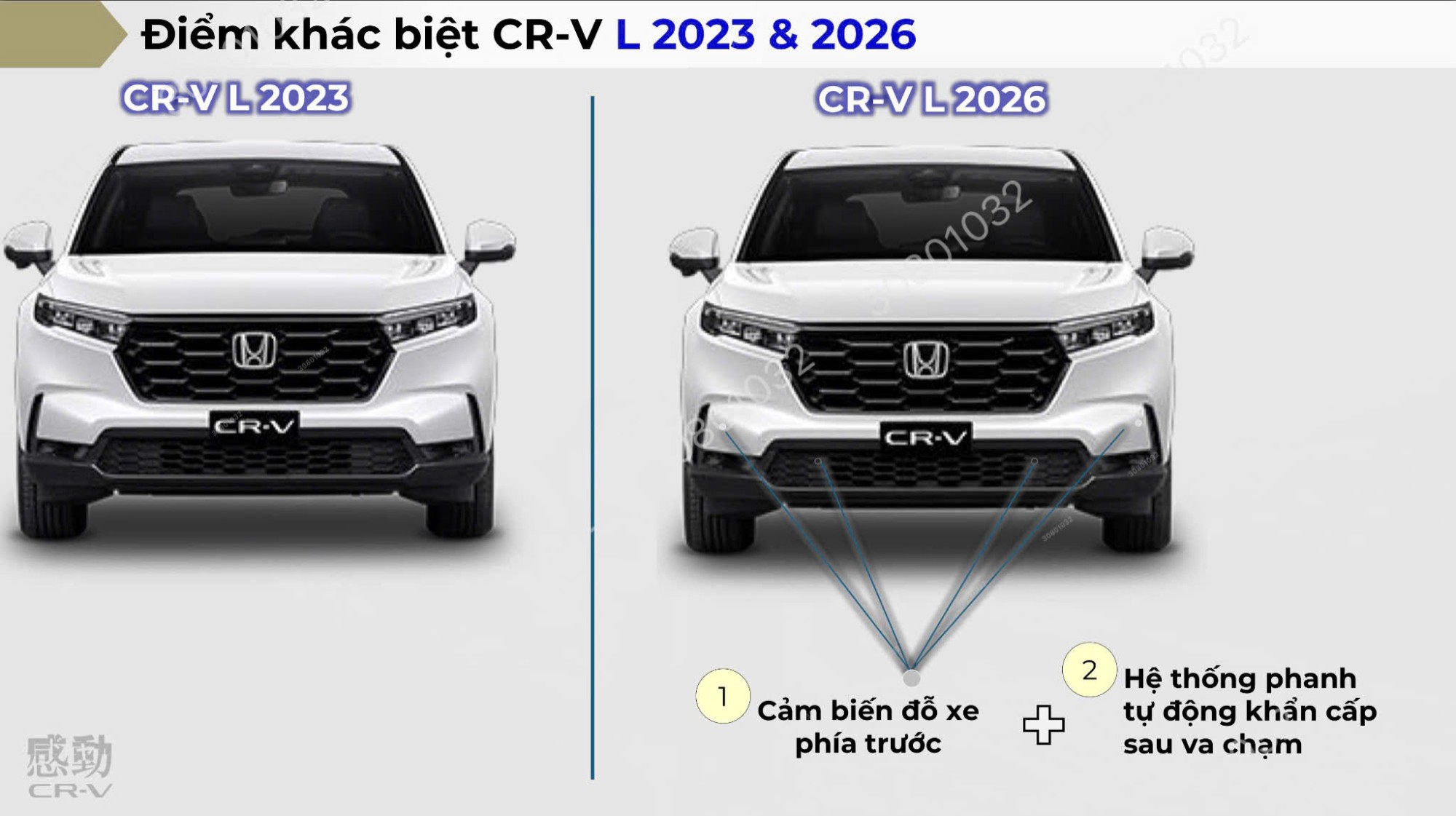 CR-V L Facelift 2026 nâng cấp gì so với CR-V L 2023