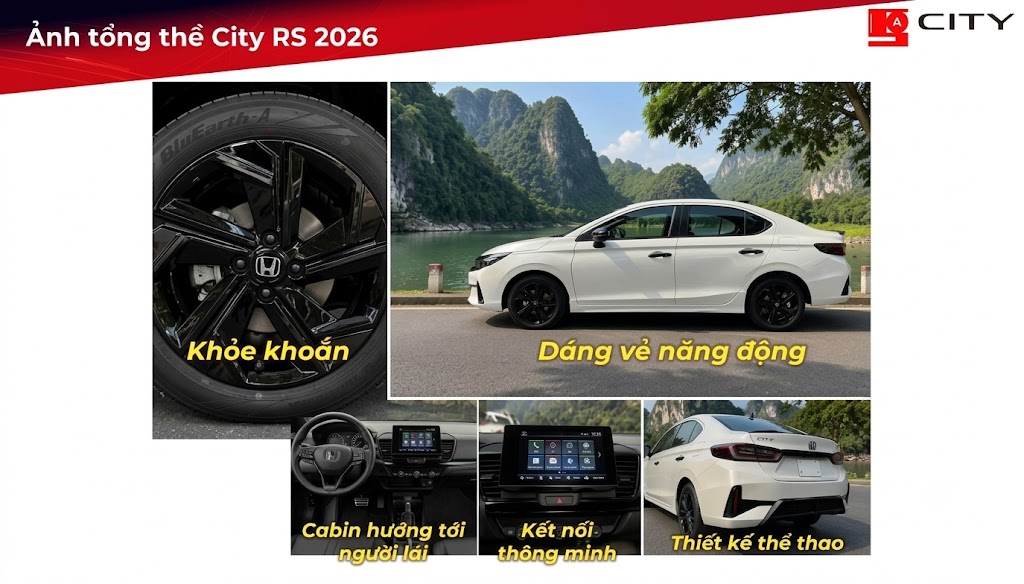 Các điểm nâng cấp của Honda City RS 2026 So với Honda City RS 2023