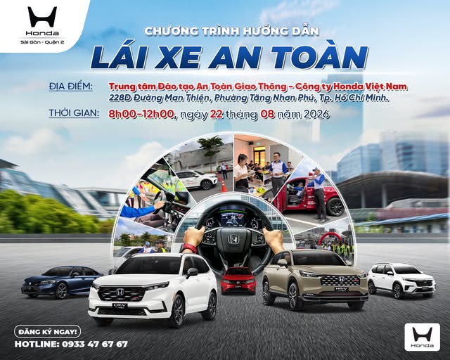 Đại lý Honda Ô tô Quận 2 tổ chức chương trình hướng dẫn lái xe an toàn
