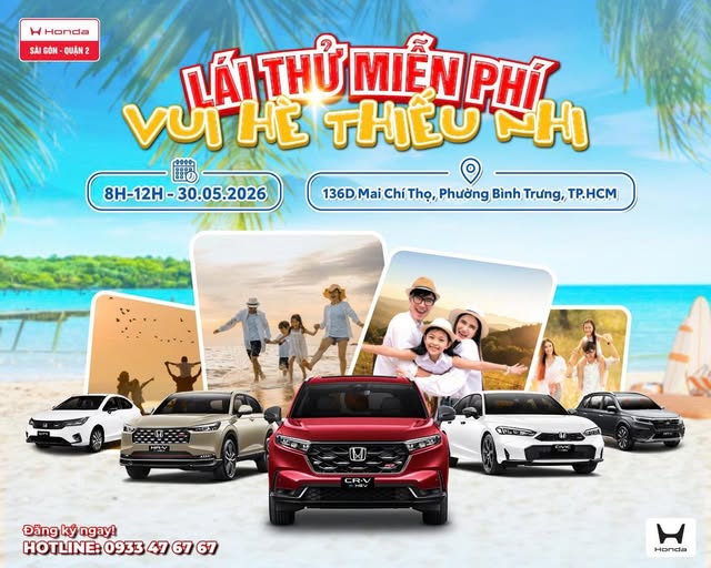 Chương trình lái thử xe Honda Ô tô tại Honda Quận 2