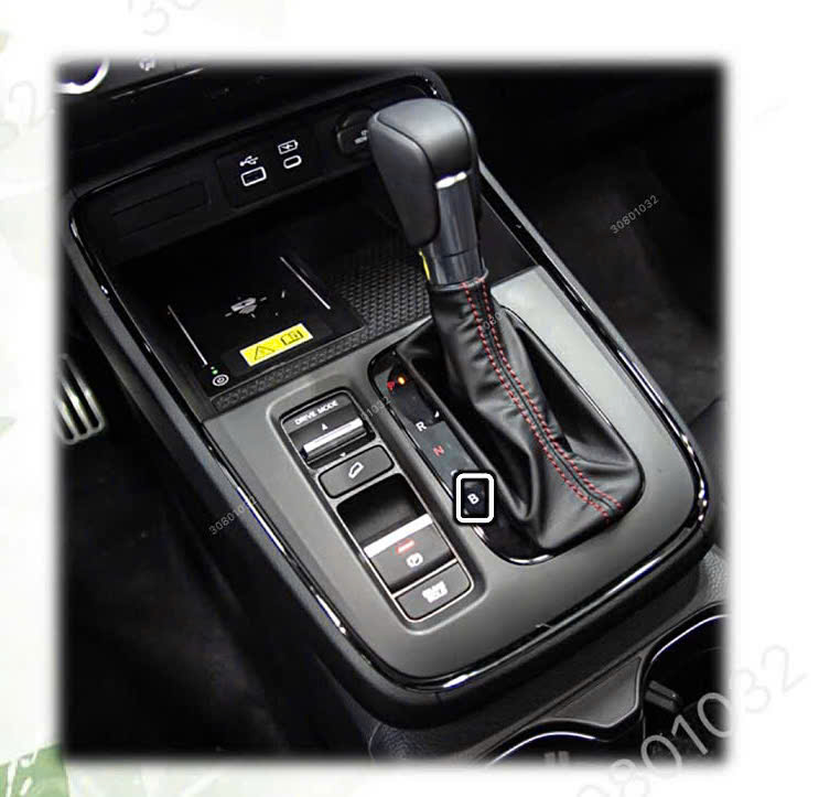 Số B trên xe Ô tô Honda Hybrid