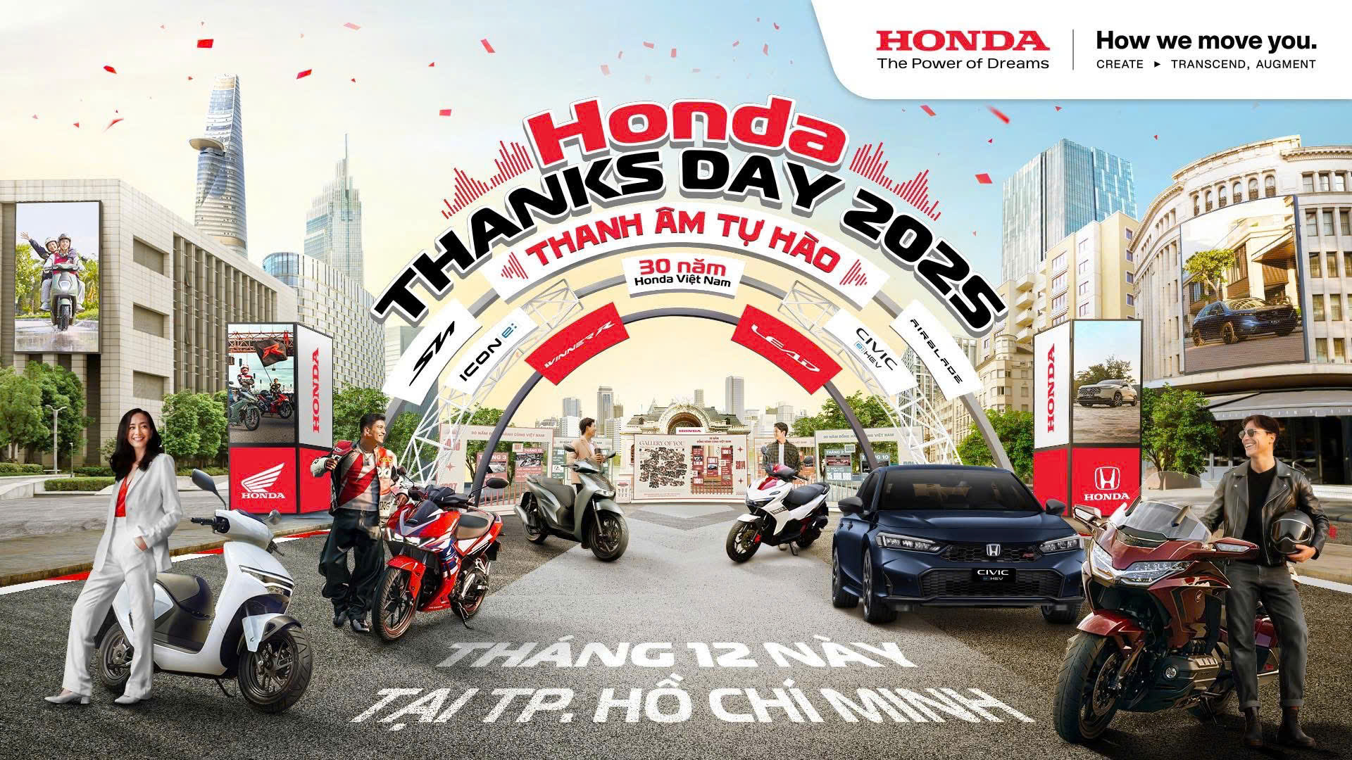 Honda Tổ chức chương trình triển lãm các dòng xe - Thanks Day 2025 tại Thành Phố Hồ Chí Minh